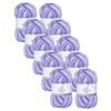 10x Malli 100g Blend Basic Poly/acrylic Lavender Luxe Multi Colour Yarn