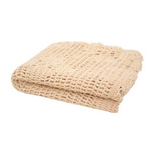 Bambury Callista Throw - Custard