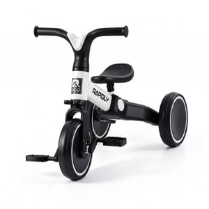 RIGO Tricycle Bike, Kids Bike with 3 wheels, Carbon Steel 70cm White