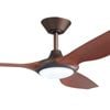 ThreeSixty 132cm 3 Blade DC Bronze/Koa Delta Ceiling Fan with Light - 132cm Bronze/Koa