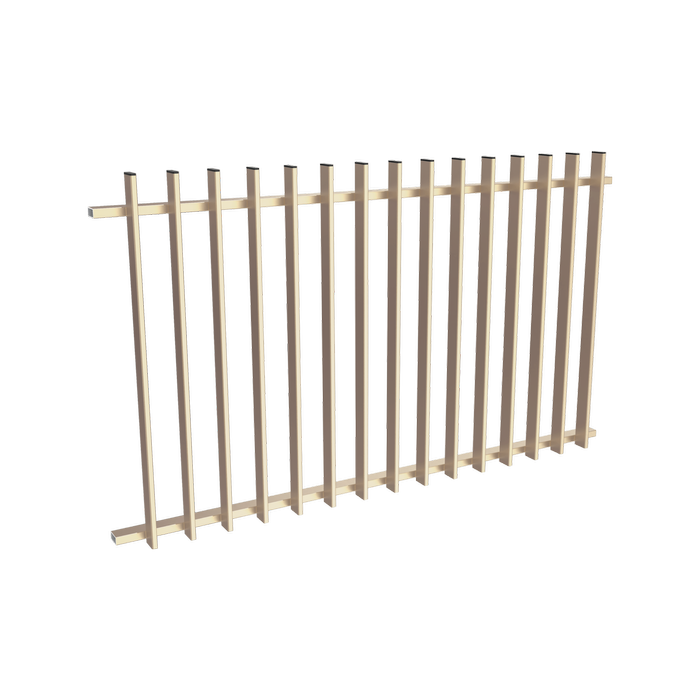 ProtectorAl 0901 - 1799mm W x 1050mm H Primrose Aluminium Radiator Balustrade Panel