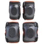 One Size Cycling Elbow and Knee Protectors Set 3-6 Years -Orange - 2XS