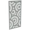 ProtectorAl 300-1200 x 1201-2400mm Palladium Silver Sunburst Unframed Solid Aluminium Decorative Panel 