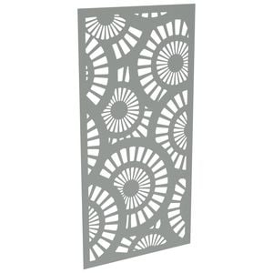 ProtectorAl 300-1200 x 1201-2400mm Palladium Silver Sunburst Unframed Solid Aluminium Decorative Panel 