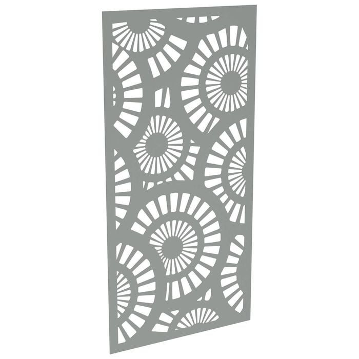 ProtectorAl 300-1200 x 1201-2400mm Palladium Silver Sunburst Unframed Solid Aluminium Decorative Panel 