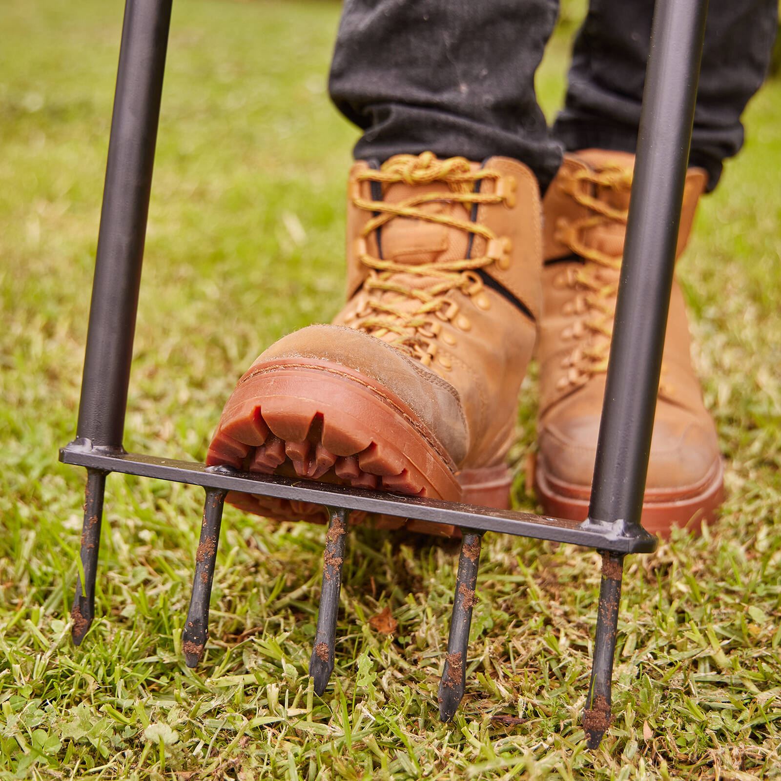 Trojan All Steel Spiked Aerator Bunnings Australia