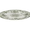 Casa Domani Rosetta Rim Dinner Plate Elegant Antique Green Porcelain 26.5cm