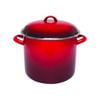 Chasseur Stock Pot Enamel On Steel Medium 24cm / 8.2L Red