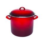 Chasseur Stock Pot Enamel On Steel Medium 24cm / 8.2L Red