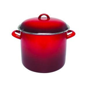 Chasseur Stock Pot Enamel On Steel Medium 24cm / 8.2l Red