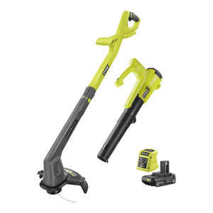 RYOBI 18V ONE+ Line Trimmer & Blower 2Ah Kit
