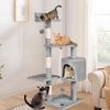 BEASTIE Cat Tree Tower Scratching Post Grey 112cm