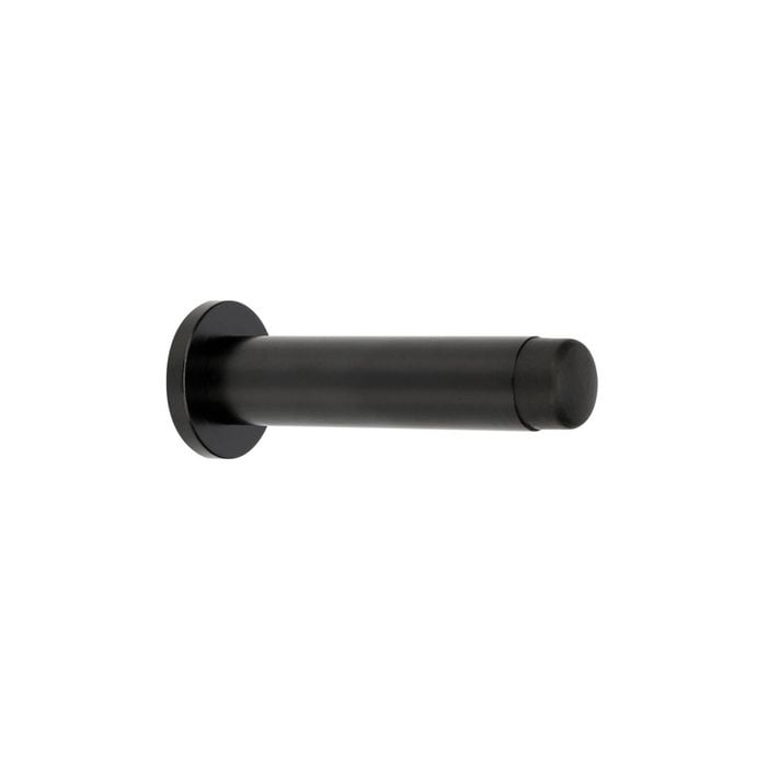 Zanda 85mm Matt Black Concealed Fix Skirting Door Stop