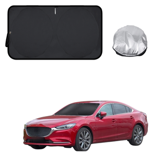 Front Windscreen Sun Shade for Mazda 6 2002 - 2008 GG, GH, GY, GH1 - Standard 150 x 85 cm - Black