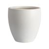 Tuscan Path 31 x 31cm White Harper Egg Fibreglass Pot