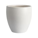 Tuscan Path 31 x 31cm White Harper Egg Fibreglass Pot