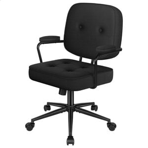 Alfordson Office Chair Ergonomic Executive Computer Work Seat Fabric Black