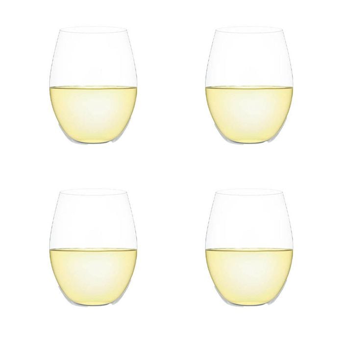 Outdoors Set Of 4 Stemless Wine Glasses White Plumm