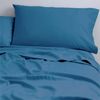 Park Avenue 500TC Double Bed Natural Cotton Fitted/Flat Sheet/Pillowcases Blue