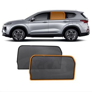 Rear Window Sun Shade for Hyundai Santa Fe 2018-2023 Car Sun Blind Mesh