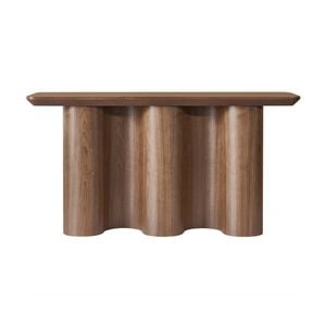 Jaya Wave 150cm Console Hallway Entrance Table Walnut