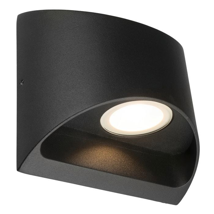 Brilliant 8W Black Binley Up Down Wall Light