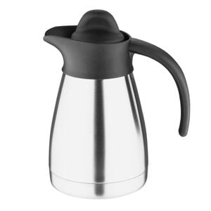 Olympia Screwtop Vacuum Jug Stainless Steel Insulated Milk Pitcher 500ml