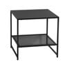 Levede 2-Tier Side Table Open Design Steel Home Shelf Compact Storage End Table