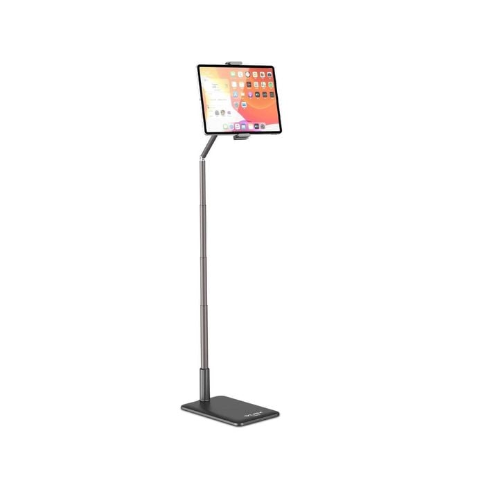 360° Swivel Tablet Floor Stand with Adjustable Height for iPhone iPad Air Mini Pro