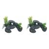 2PK Dudley's World Of Pets Aquarium/Fish Tank Resin Boulder Decor 12cm