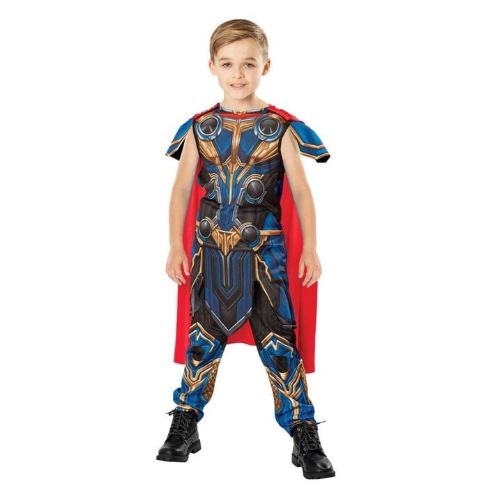 Marvel Thor Classic Love & Thunder Costume Dress Up Party/Halloween Size 9-10y