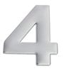 Sandleford 75mm 4 Stainless Steel Self Adhesive Numeral