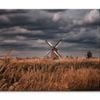 Old Windmills & Sunset Netherland  Print 100% Australian Made 75 x 50cm  (Stretched)