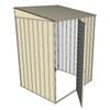 Build-A-Shed 1.2 x 1.5 x 2.0m Skillion Single Hinged Side Door Shed - Cream