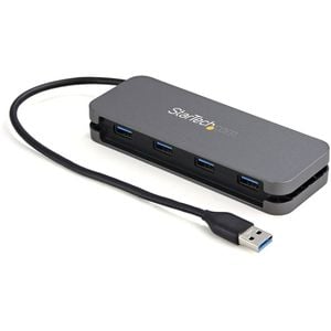 Startech.com Usb Hub - New - Usb 3.2 (gen 1) Type A - Portable - Black, Space Gray - Uasp Support