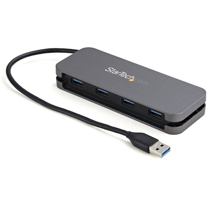 Startech.com Usb Hub - New - Usb 3.2 (gen 1) Type A - Portable - Black, Space Gray - Uasp Support