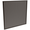 ProtectorAl 1001-2000W X 1001-2000H Satin Black Aluminium Welded Slat Panel Vertical 18mm Gap - Black
