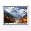 Lake in the Swiss Mountains  Print 100% Australian Made 120x90cm  (Poster)