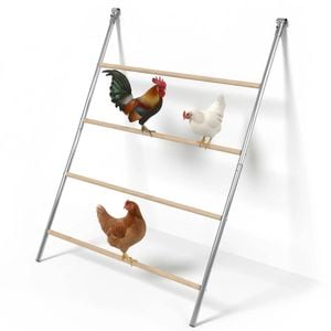 Advwin Chicken Roosting Perch Large Chicken Perch Roosting Ladder Bars for Coop