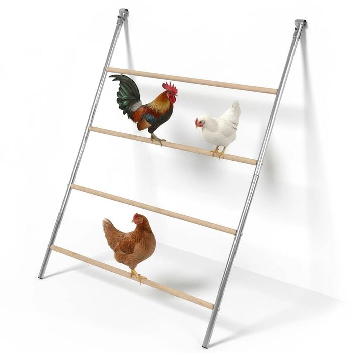 Advwin Chicken Roosting Perch Large Chicken Perch Roosting Ladder Bars for Coop