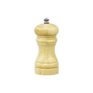 Chef Inox Cafe Salt / Pepper Mill Birch Wood 50x115mm 4 Units