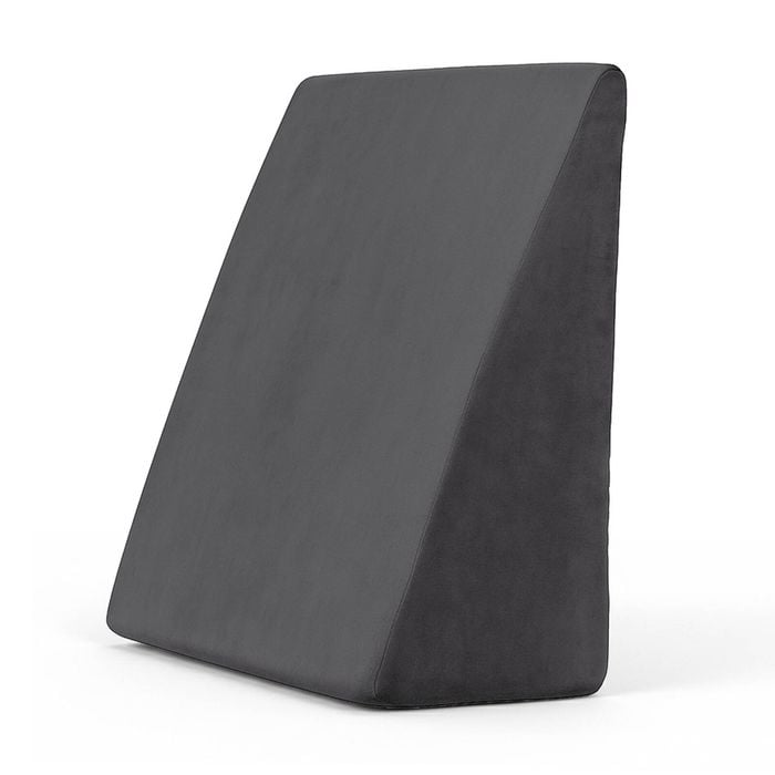 Giselle Wedge Pillow Cool Gel Removable Cover Grey