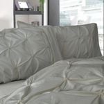 Fabric Fantastic Diamond Pintuck Premium Ultra Soft King size Pillowcases 2-Pack - Grey
