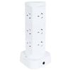 Click 12 Outlet Powerboard Tower
