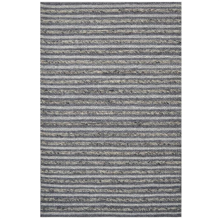 Handwoven Wool Rug-202214-Ash Grey-160x230cm