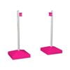2pc AgBoss Equestrian Jump Wing Keyhole Square Base and Cup 1.8m Pink