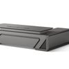 HELIOS 240cm Executive Office Desk  Left Return - Silver Grey + Brown