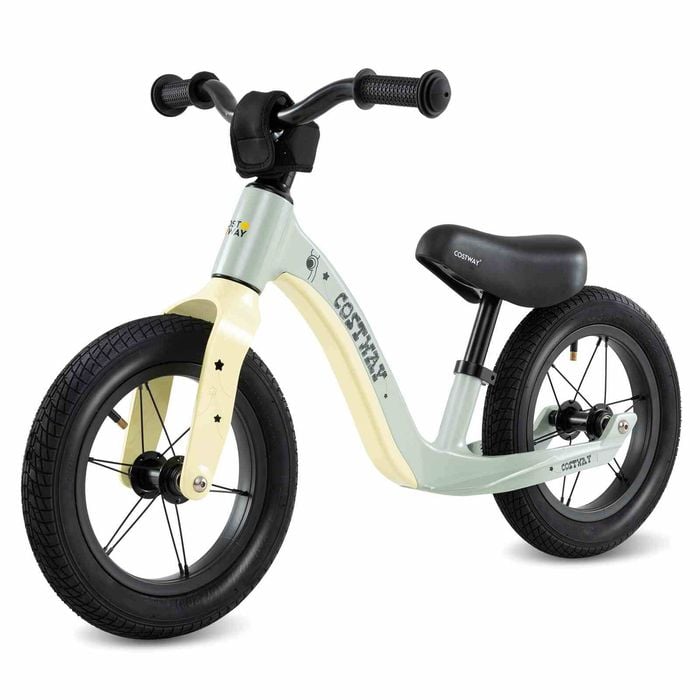 Costway 30cm Adjustable Kids Bicycle Magnesium Alloy Balance Bike Green