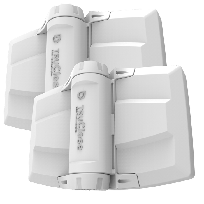 D&D Technologies White Series 3 TruClose Multi-Adjust Heavy Duty Hinge