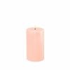 Deluxe Homeart Flameless Candle - Light Pink 7.5 x 12.5cm